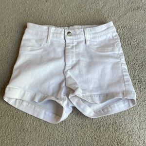 white old navy jean shorts